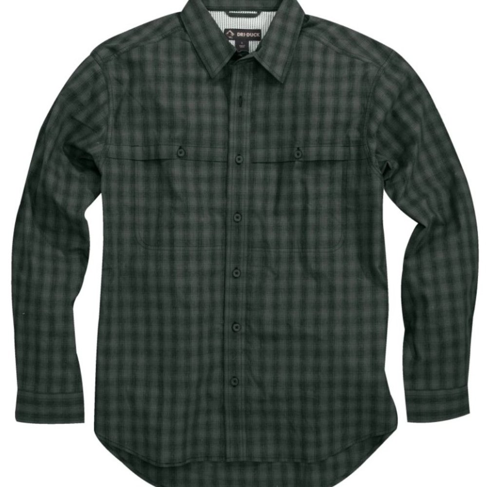 NEW Men's Sz Medium Paseo Plaid Casual Button Down Vented UPF 50+ Shirt DRI-DUCK